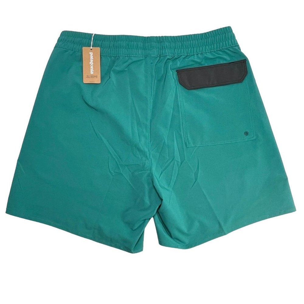 Patagonia Hydropeak Volley Shorts 16" Men's Team Surf Activist Borealis Green - Picture 3 of 10